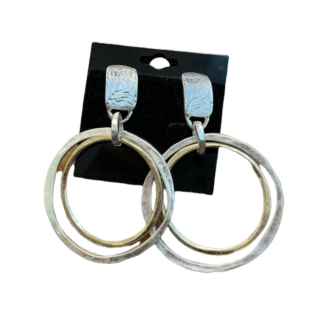 Gold & Silver Medium Size Hoops